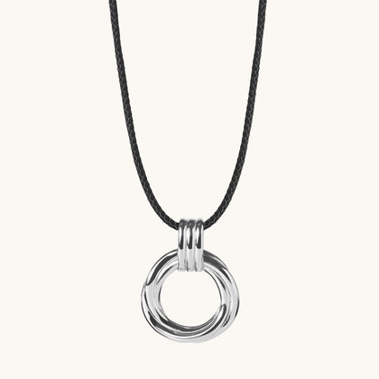Karma Cord Necklace Silver